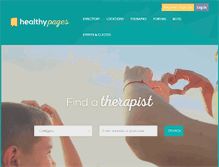 Tablet Screenshot of healthypages.com